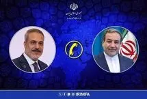 گفت‌وگوی تلفنی عراقچی با وزیر خارجه ایران و ترکیه

