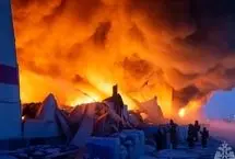 انفجار و آتش‌سوزی در بازار بزرگ سن‌پترزبورگ