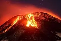 فوران یک آتشفشان در شیلی