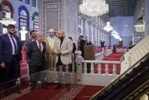 بازدید دبیرکل سازمان ملل از مسجد جامع اموی در دمشق