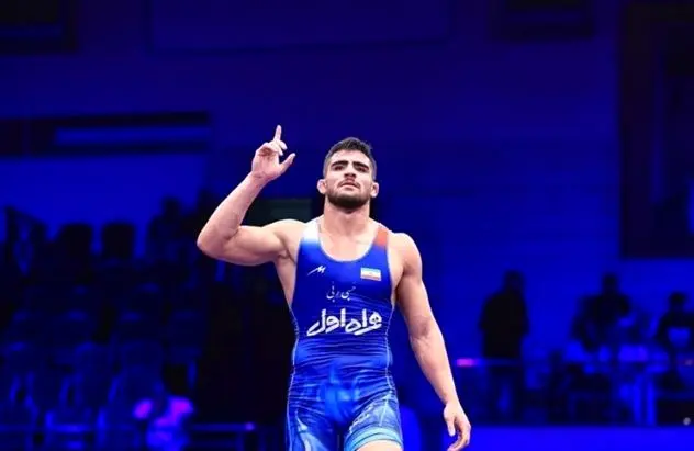 ببینید؛ قهرمانی مبین عظیمی در فینال کشتی فرنگی زیر 23 سال و مدال طلا