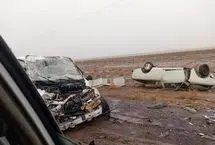 تصادف مرگبار در آزادراه شیراز ـ اصفهان/ ۴ کشته و ۲ مصدوم
