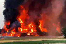 آتش‌سوزی گسترده در بزرگ‌ترین شهرک پتروشیمی عربستان