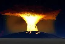 ببینید؛ فوران قدرتمند آتشفشان گِلی در نزدیکی باکو 