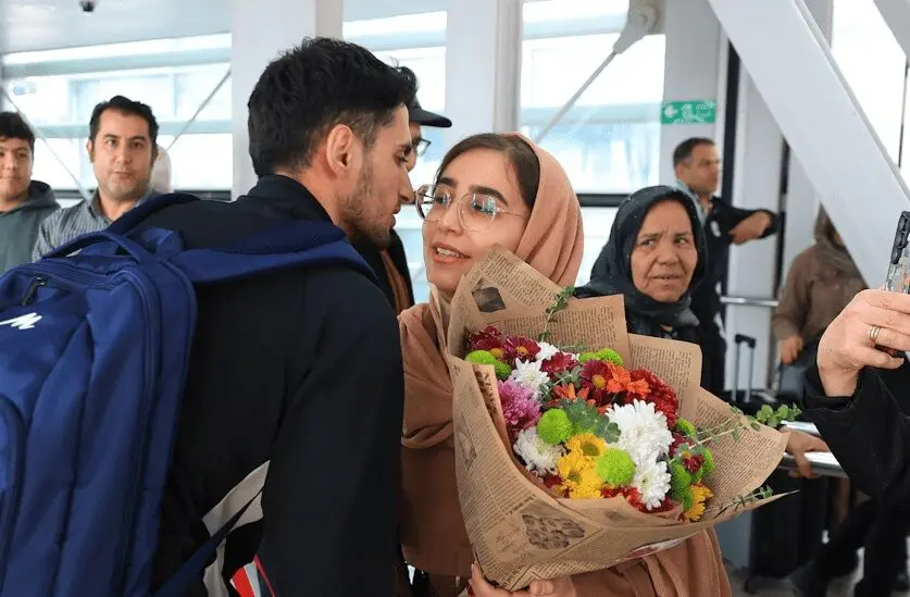 تصاویر؛ قاب‌های متفاوت از بازگشت ملی‌پوشان فوتسال
