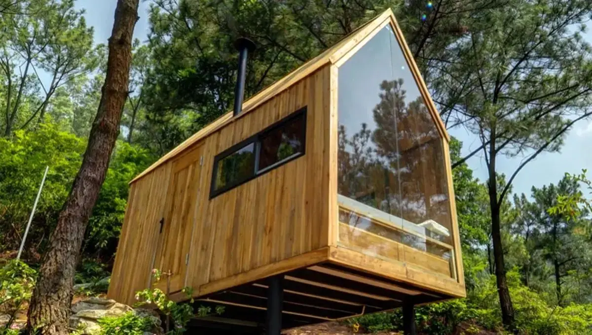«فارست هاوس»؛ اقامتگاه کوچک جنگل با طراحی مدرن