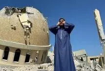 حمله هوایی اسرائیل به مسجد تاریخی غزه