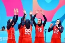 اولین برد زنان والیبال ایران در بازی‌های کشورهای اسلامی

