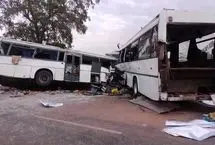 تصادف دو اتوبوس در جاده مخصوص کرج/ ۱۶ نفر مصدوم شدند
