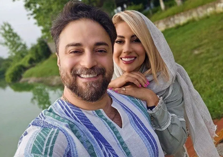 استایل شاد و رنگارنگ همسر بابک جهانبخش