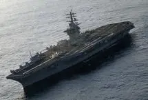 ناو هواپیمابر بوش برای دفاع از اسرائیل به مدیترانه می‌رود