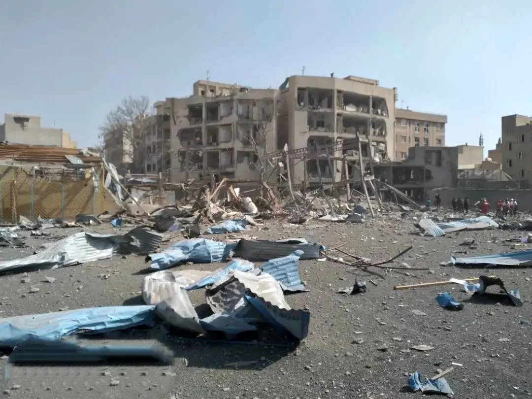 تخریب کامل مجموعه ورزشی شهید پناهی در تهران