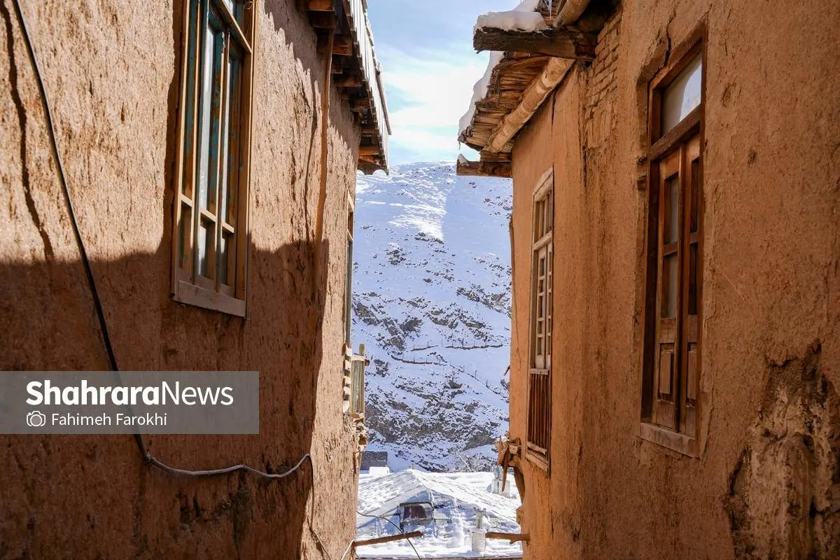 تصاویر؛ طبیعت زمستانی روستای کنگ 7