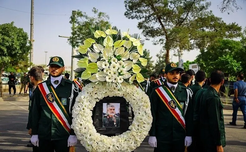 عکسی از مزار سردار شهید حاجی‌زاده