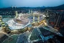 تصویری خیره‌کننده از کعبه از بالا