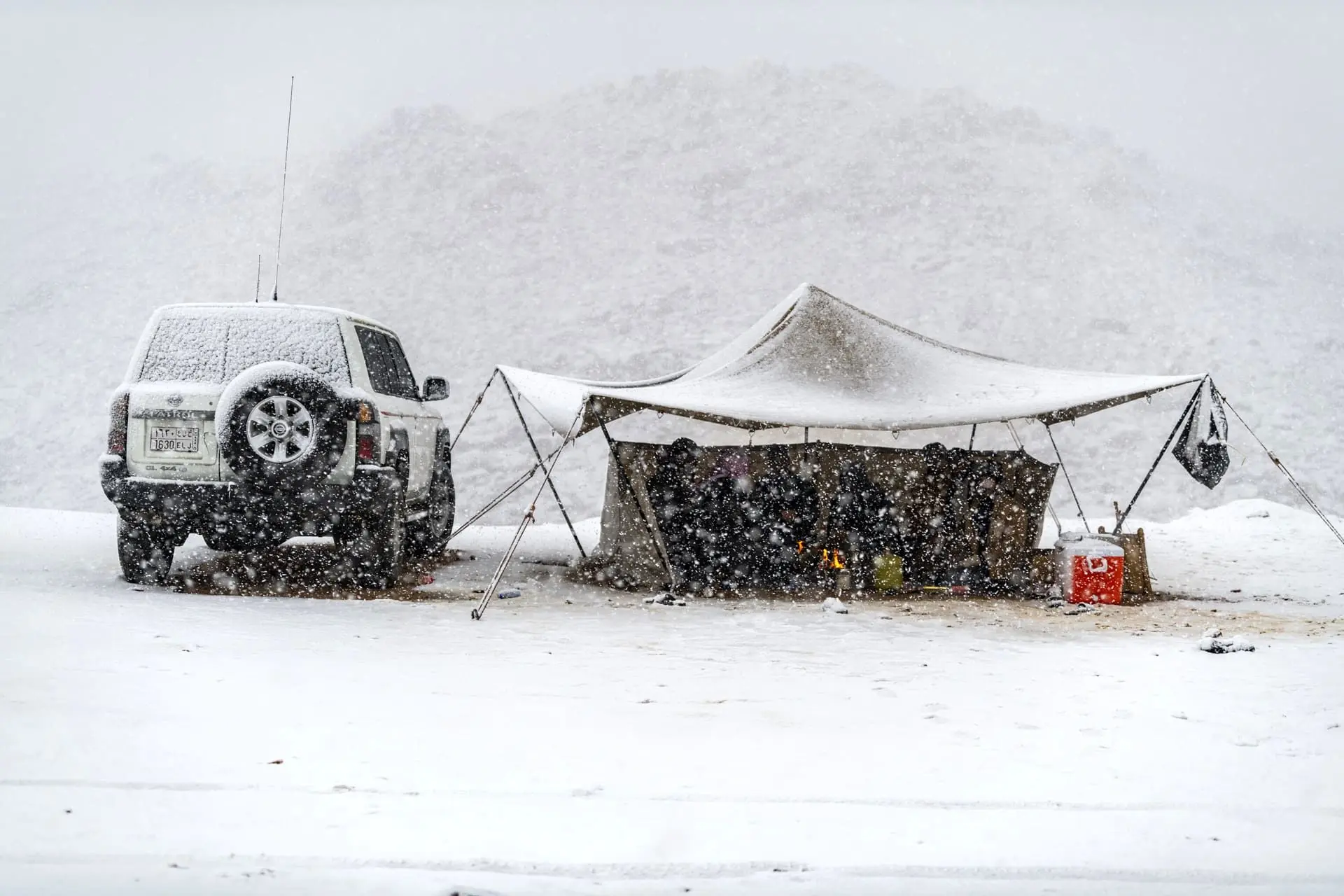بارش تگرگ شدید در عربستان