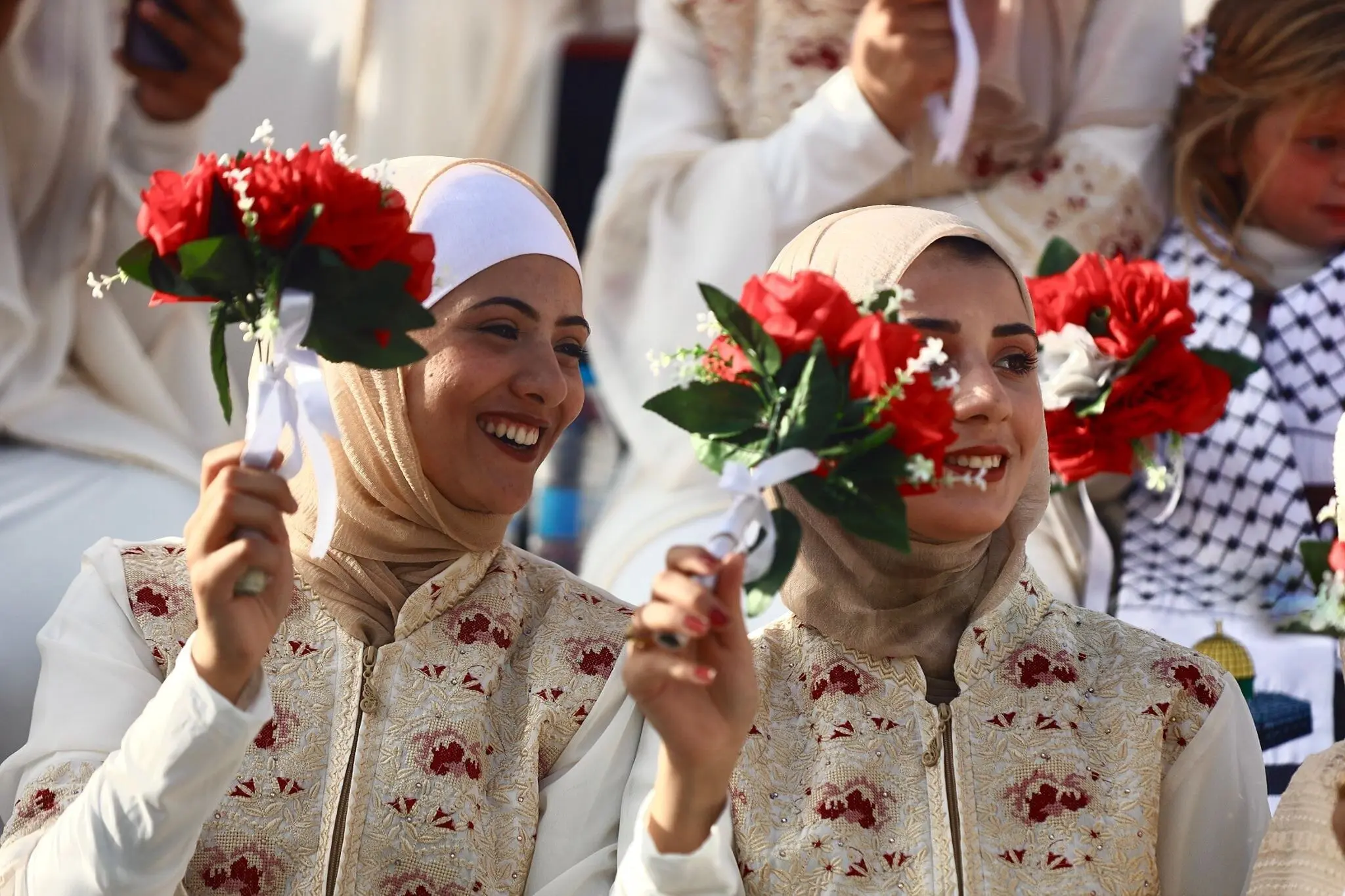 جشن عروسی ۱۰۰ زوج در غزه