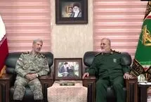 دیدار و گفتگوی فرمانده کل ارتش و سپاه