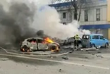 ببینید؛ نجات معجزه‌آسای سرنشینان خودرو در حمله پهپادی اوکراین