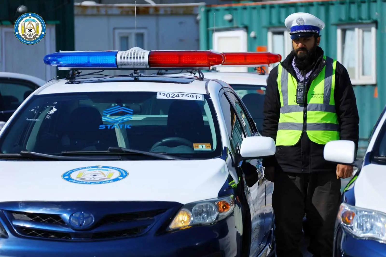 رونمایی طالبان از خودروهای جدید پلیس راهنمایی و رانندگی