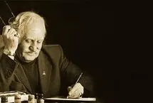 وداع با محمود فرشچیان در کنار مقبره صائب تبریزی