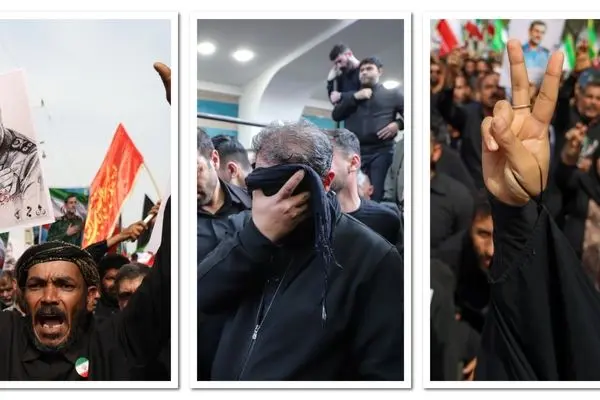 تصاویر؛ متن و حاشیه مراسم تشییع شهیدان 