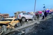 تصادف مرگبار یک کامیون با ۳۰ خودرو در عراق