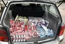 کشف صدها بسته سیگار جاسازی‌شده در سپر خودرو 