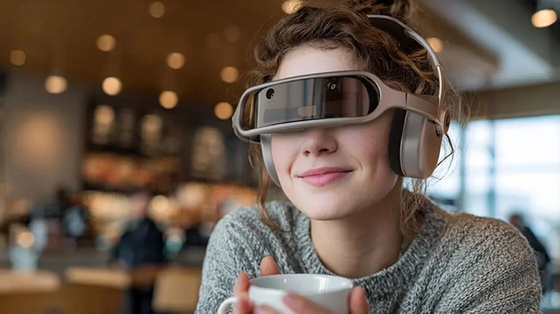 هدفون هوشمند با نمایشگر مخفی؛ سینمای شخصی همراه شما