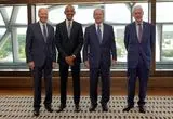 چهار رئیس جمهور سابق آمریکا در یک قاب