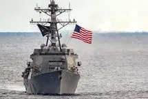 ناو آیزنهاور آمریکا دچار آتش‌سوزی شد
