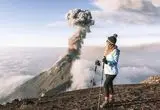 لحظه فوران آتشفشان فوئگو در گواتمالا