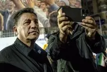 عکس؛ امیر قلعه‌نویی در اجتماع شبانه