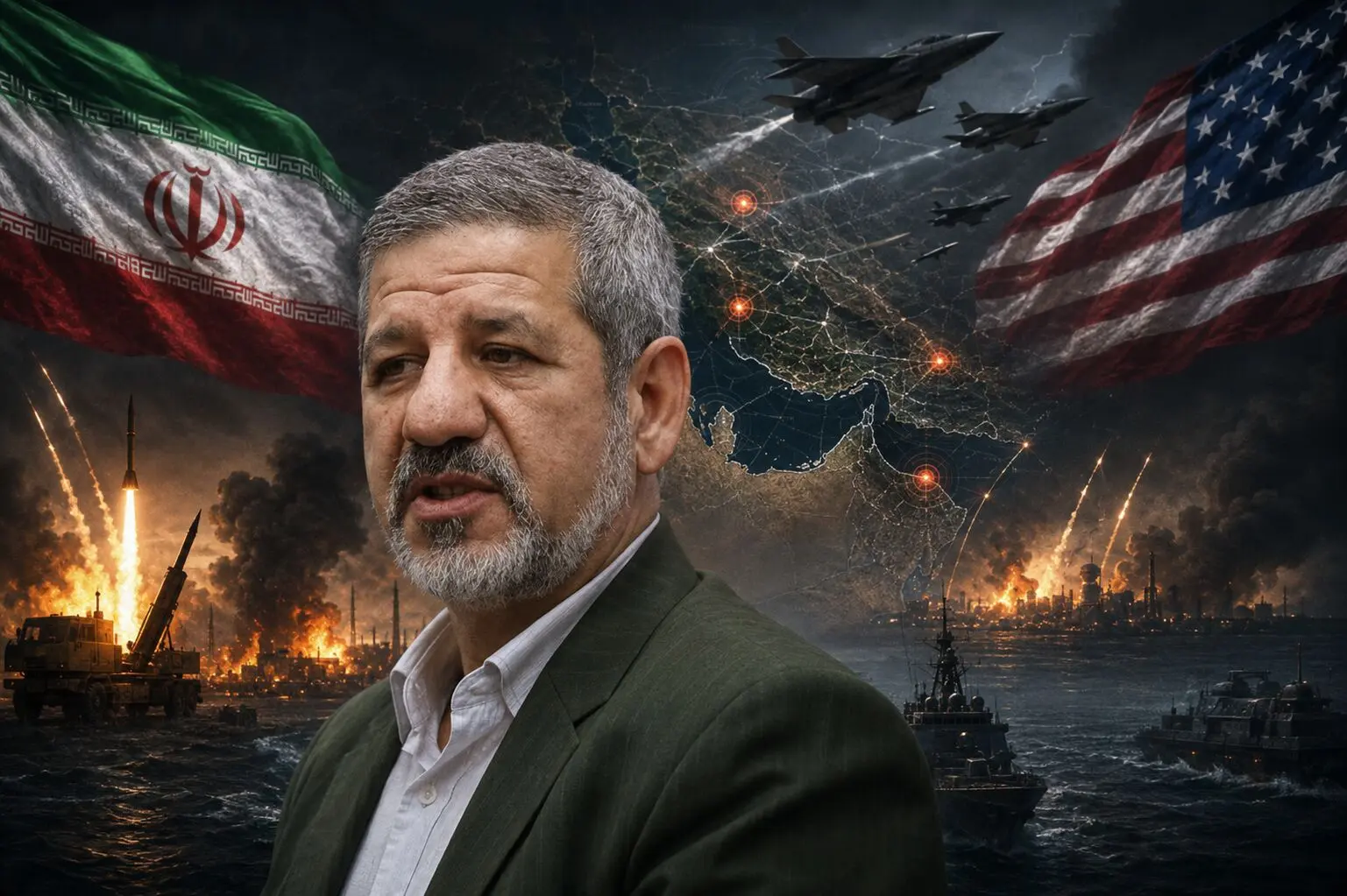 اگر یک ساختمان مهم ما را بزنند، نه دیگر آب خواهند داشت نه برق / کشورهای میزبان آمریکا را به عصر حجر برمی‌گردانیم / استراتژی باید سر در برابر چشم باشد / پختن قورباغه در آب جوش بسیار خطرناک است

