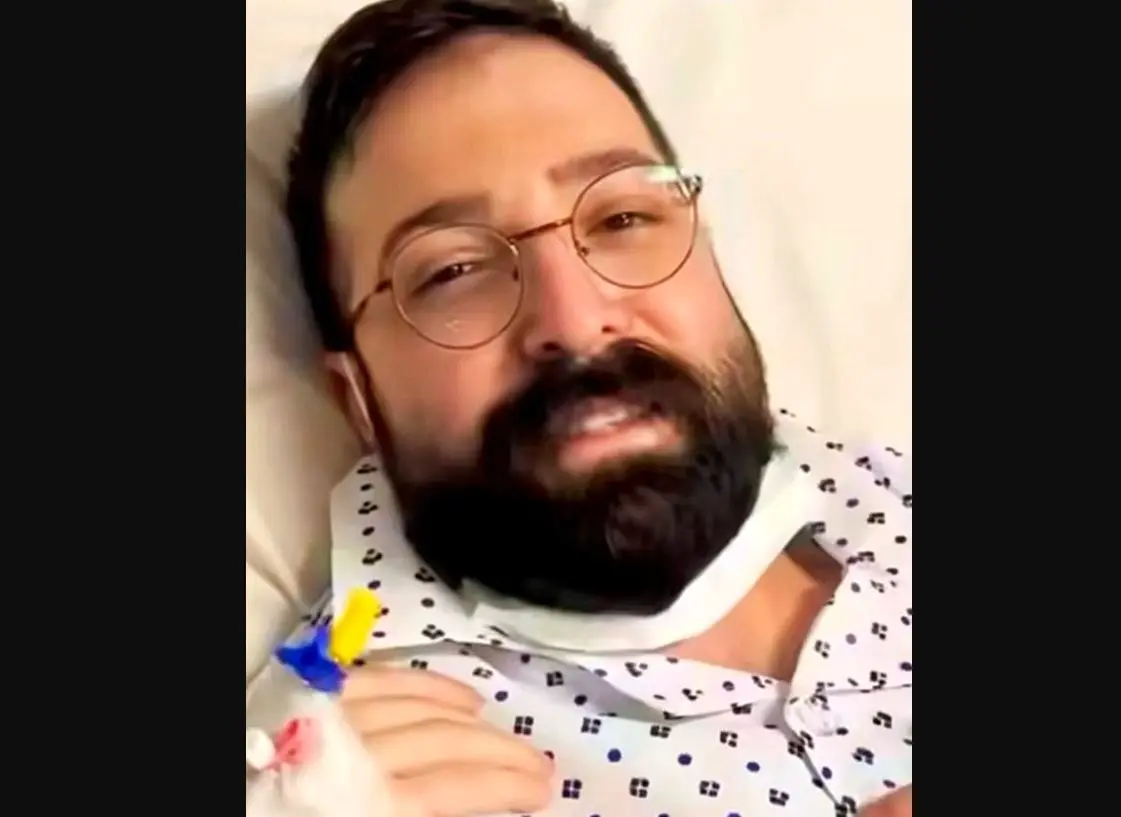 نوازندگی غمگین «حمید هیراد» روی تخت بیمارستان
