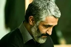 پژمان جمشیدی در مراسم تشییع اکبر عبدی