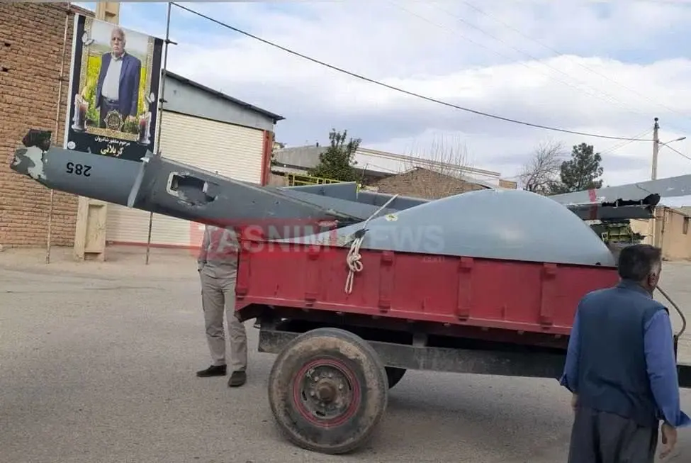 انهدام یک فروند پهپاد هرمس ۹۰۰ در استان فارس