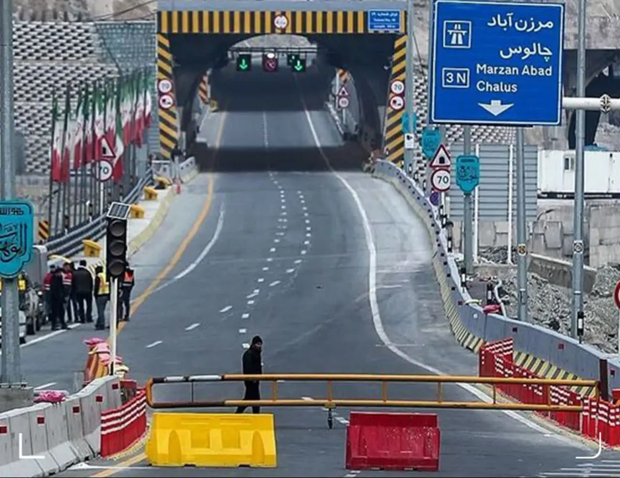 تردد به سمت چالوس در آزادراه تهران - شمال ممنوع شد
