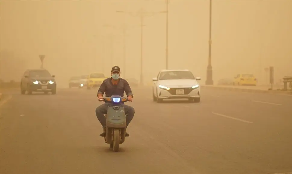 ببینید؛ طوفان شدید گرد و غبار در اربیل عراق