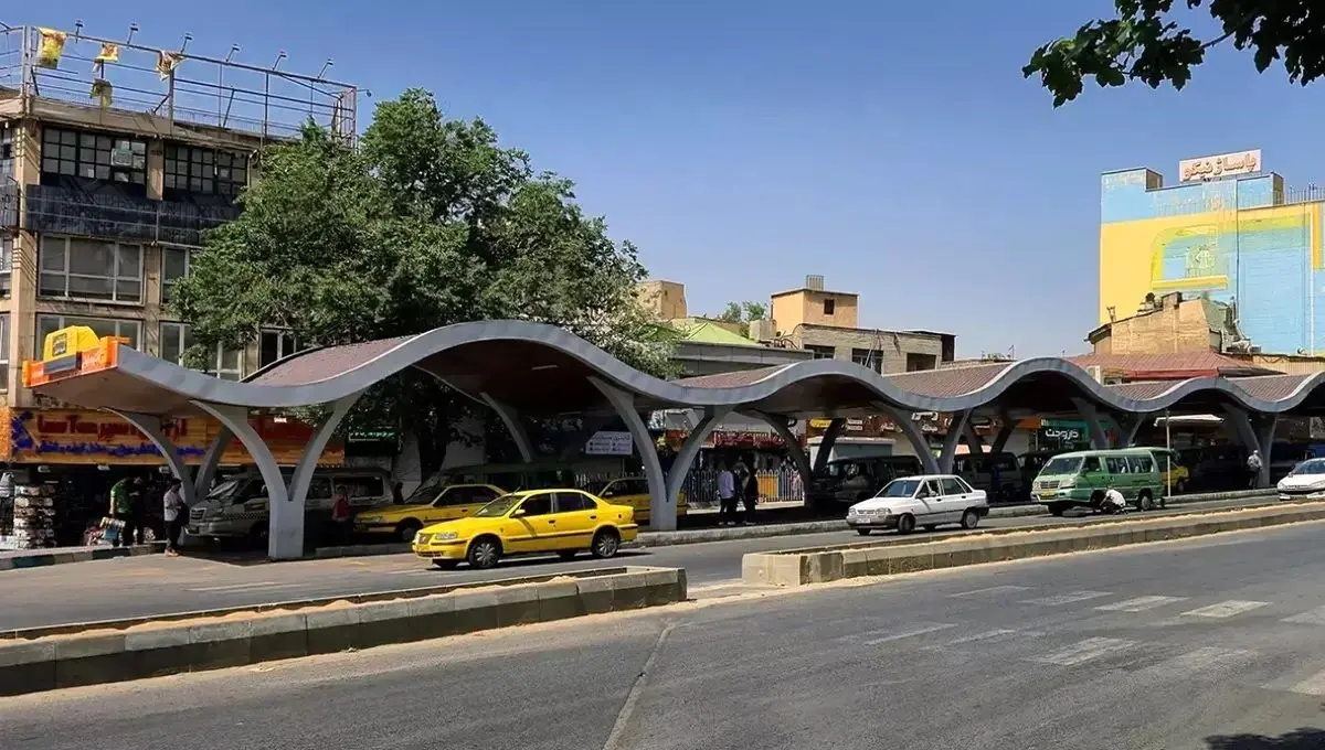 معماری جالب ایستگاه تاکسی تهران با الهام از رشته کوه‌ البرز