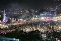 بزرگ‌ترین تجمع مردم دمشق در سالگرد سقوط نظام اسد