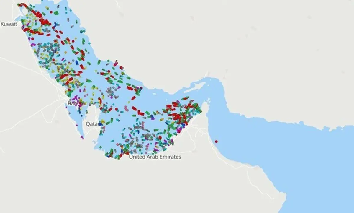  ۱۶۰۰ کشتی در نزدیکی تنگه هرمز سرگردان هستند