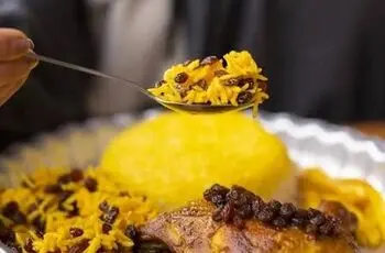 طرز تهیه کشمش پلو یا ممیج پلا اصیل مازندرانی 

