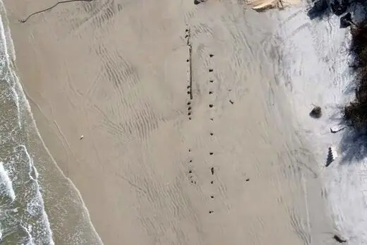  طوفان، کشتی باستانی را آشکار کرد