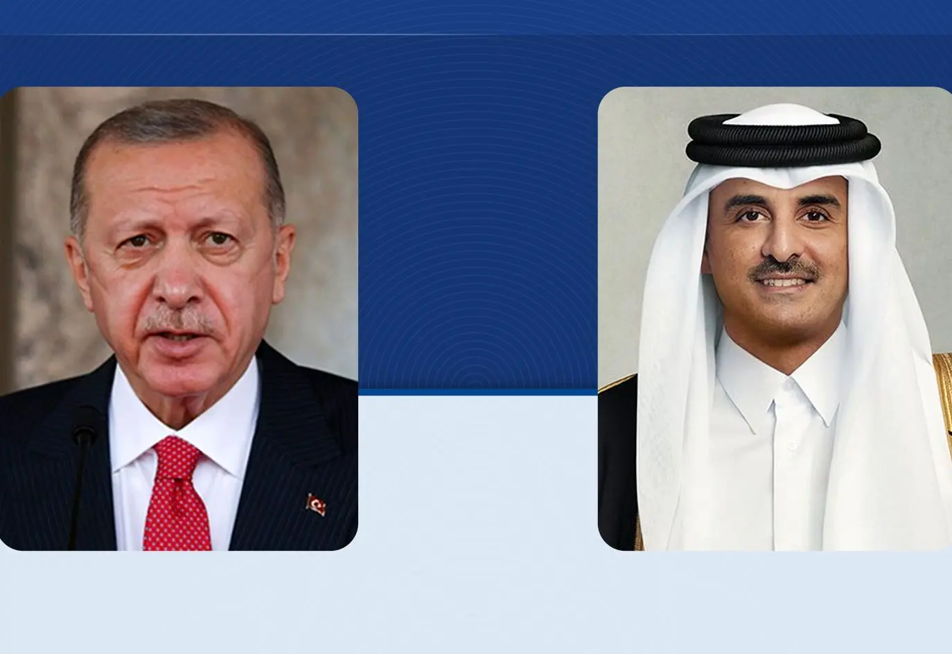 جزئیات گفت‌وگوی تلفنی امیر قطر و رئیس‌جمهور ترکیه