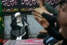 تصاویر؛ حضور یک مرجع تقلید در هیئت عزاداری افغانی‌های مقیم قم