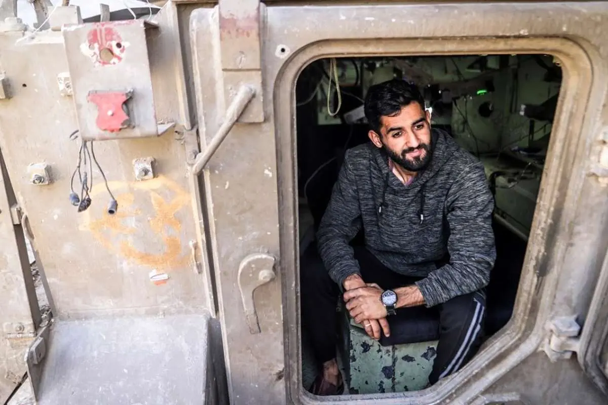 تصاویر؛ تبدیل تانک اسرائیلی به ایستگاه شارژ در غزه