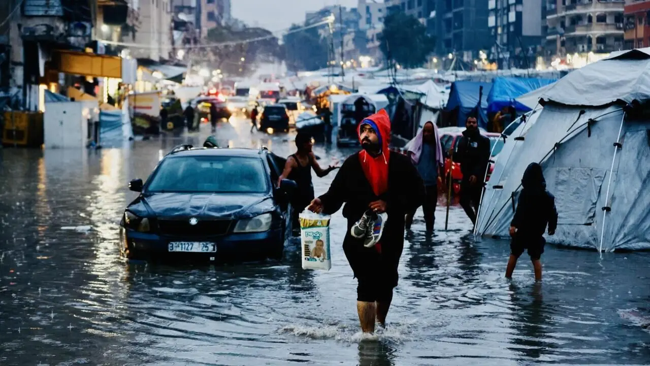 صحنه جالب در خیابان‌های غزه