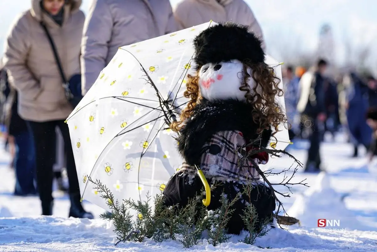 تصاویر؛ جشنواره آدم برفی در اردبیل 15