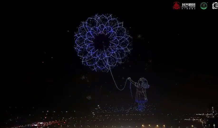 ببینید؛ رکوردشکنی پرواز همزمان ۱۵۹۴۷ پهپاد در آسمان چین